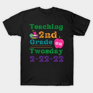 Teaching 2nd Grade on Twosday T-Shirt